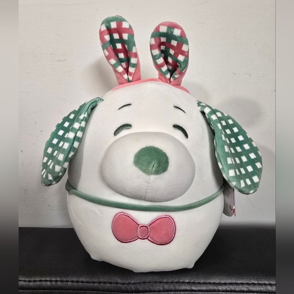 Squishmallow 8” SNOOPY Plush Easter 2025 With Bunny Ears NEW
